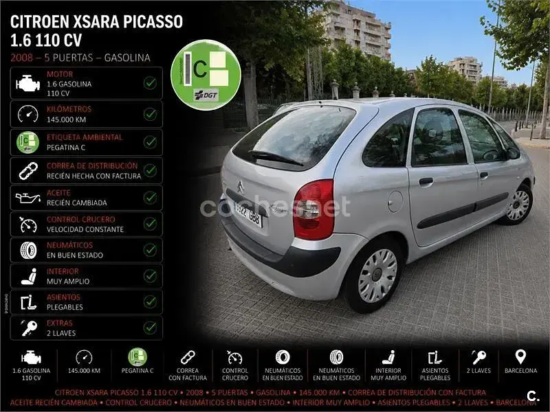 Usado Citroën Xsara Picasso 110 CV (80 kW) 2008 Blanco Monovolumen