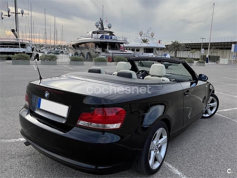 Negro Usado 2008 BMW 118 Cabriolet Descapotable | 8200 € (Caro) - Imagen 1/4