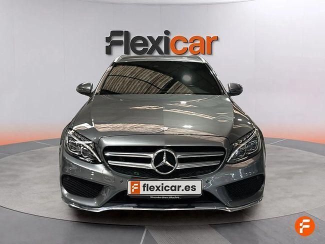 Usado Mercedes C250 AMG line 204 CV (150 kW) 2016 Gris Familiar