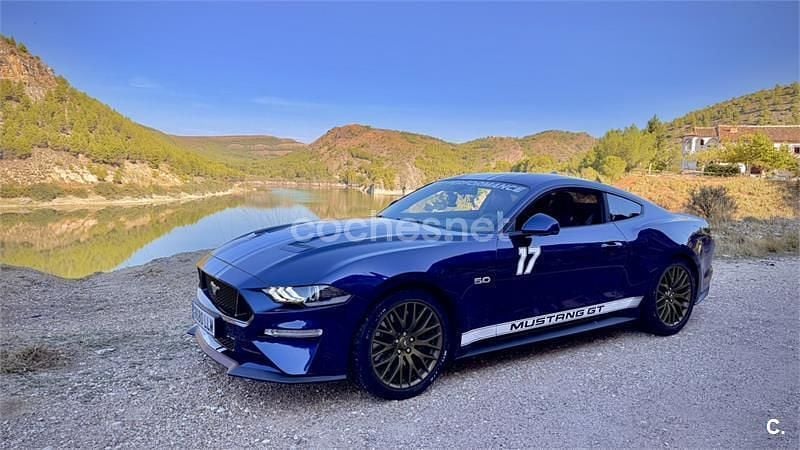 Azul Usado 2020 Ford Mustang GT Coupe | 49.900 € (Un poco caro) - Imagen 1/4