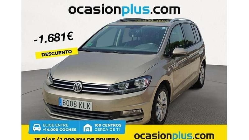 Beige Usado 2018 VW Touran Advance Monovolumen | 16.819 € (Buen precio) - Imagen 1/4