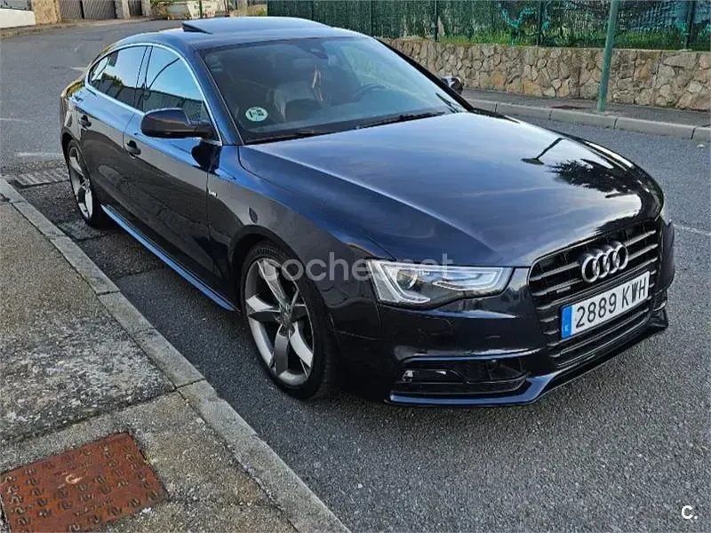 Usado Audi A5 Sportback S-Line 204 CV (150 kW) 2015 Negro Utilitario