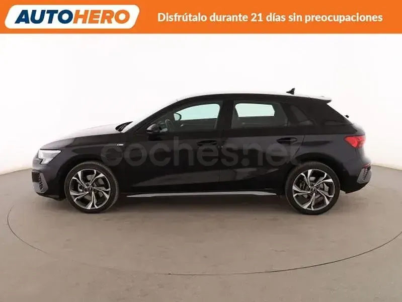 Usado Audi A3 S-Line 204 CV (150 kW) 2021 Negro Berlina