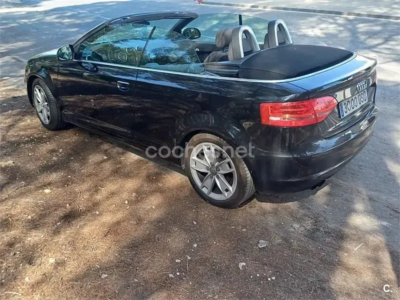 Usado Audi A3 Cabriolet Ambition 140 CV (102 kW) 2009 Negro Descapotable