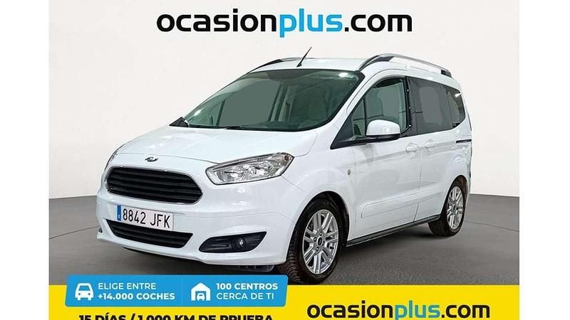Blanco Usado 2015 Ford Tourneo Courier Titanium Monovolumen | 13.990 € (Un poco caro) - Imagen 1/4