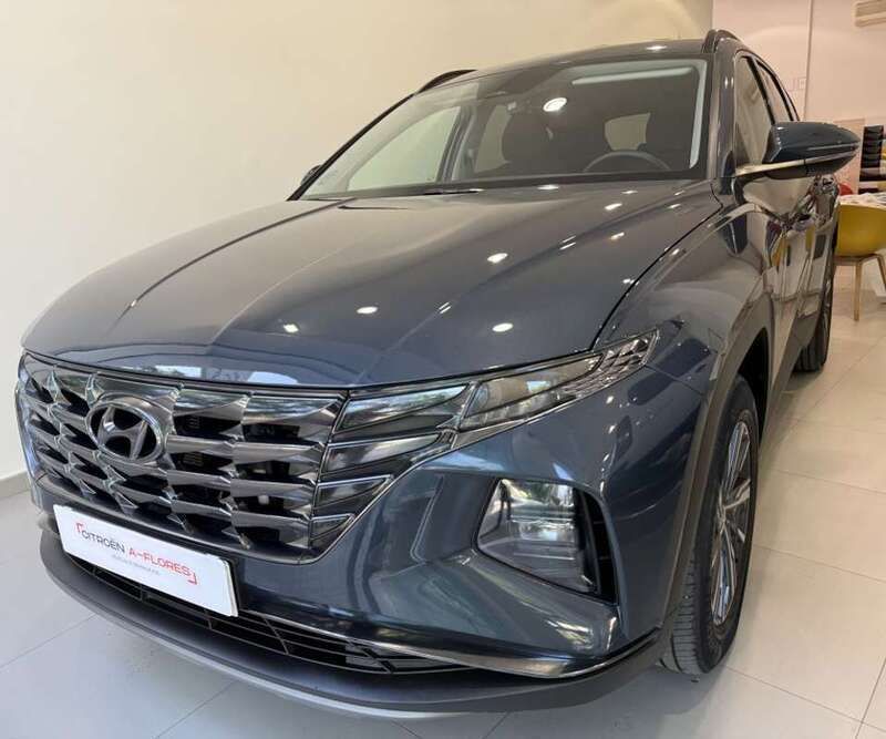 Azul Usado 2024 Hyundai Tucson SUV | 24.990 € (Precio justo) - Imagen 1/4