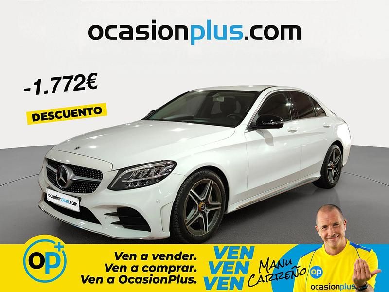 Usado Mercedes C200 150 CV (110 kW) 2018 Blanco Berlina
