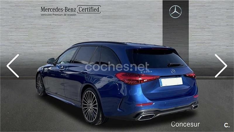 Usado Mercedes C220 200 CV (147 kW) 2022 Azul Familiar