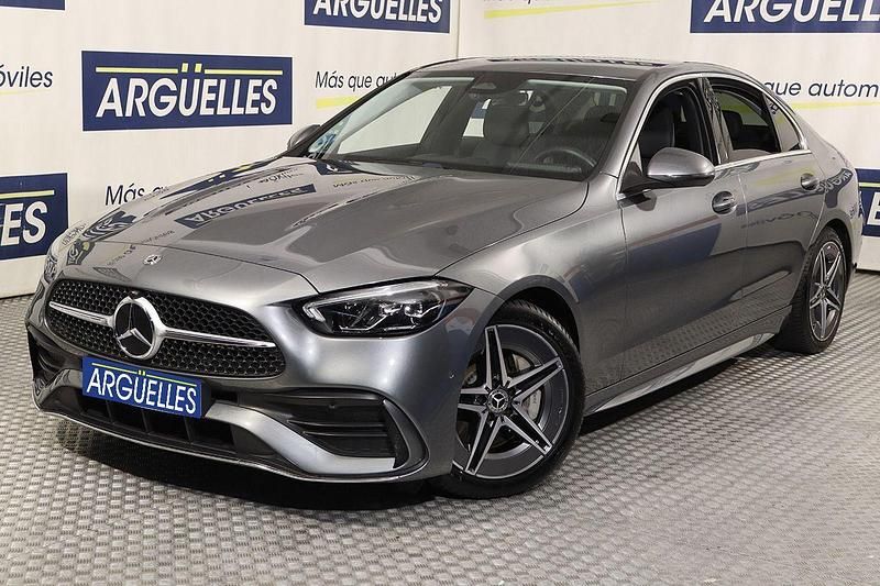 Usado Mercedes C200 AMG line 204 CV (150 kW) 2022 Gris Berlina