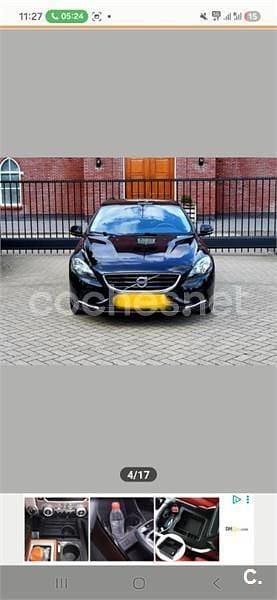 Usado Volvo V40 R-Design Momentum 120 CV (88 kW) 2015 Negro Berlina