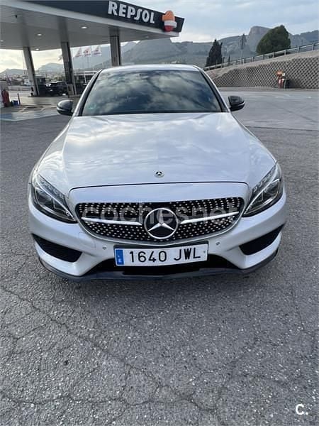 Usado Mercedes C220 AMG line 170 HP (125 kW) 2017 Cinzento Sedan