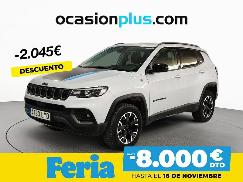 Negro Usado 2022 Jeep Compass Trailhawk SUV | 22.500 € (Un poco caro) - Imagen 1/4