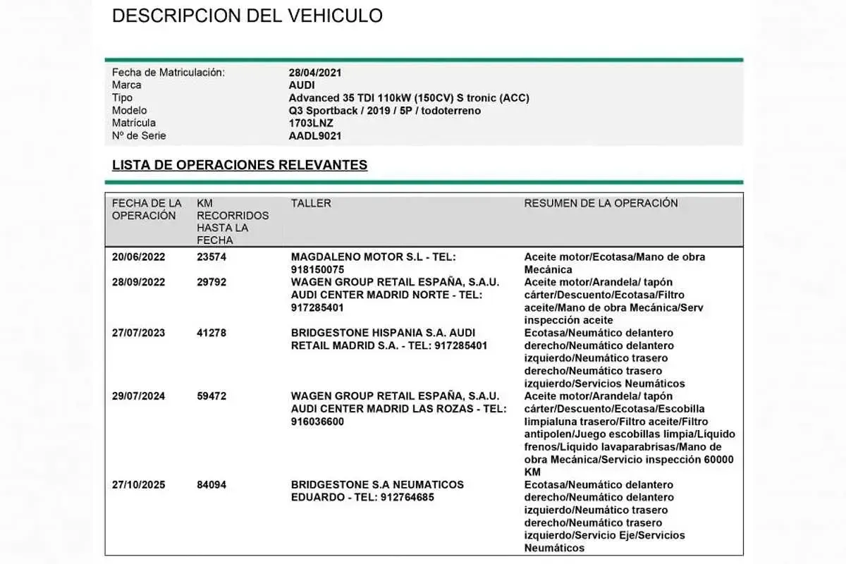 Usado Audi Q3 Sportback Advanced 150 CV (110 kW) 2021 Blanco SUV