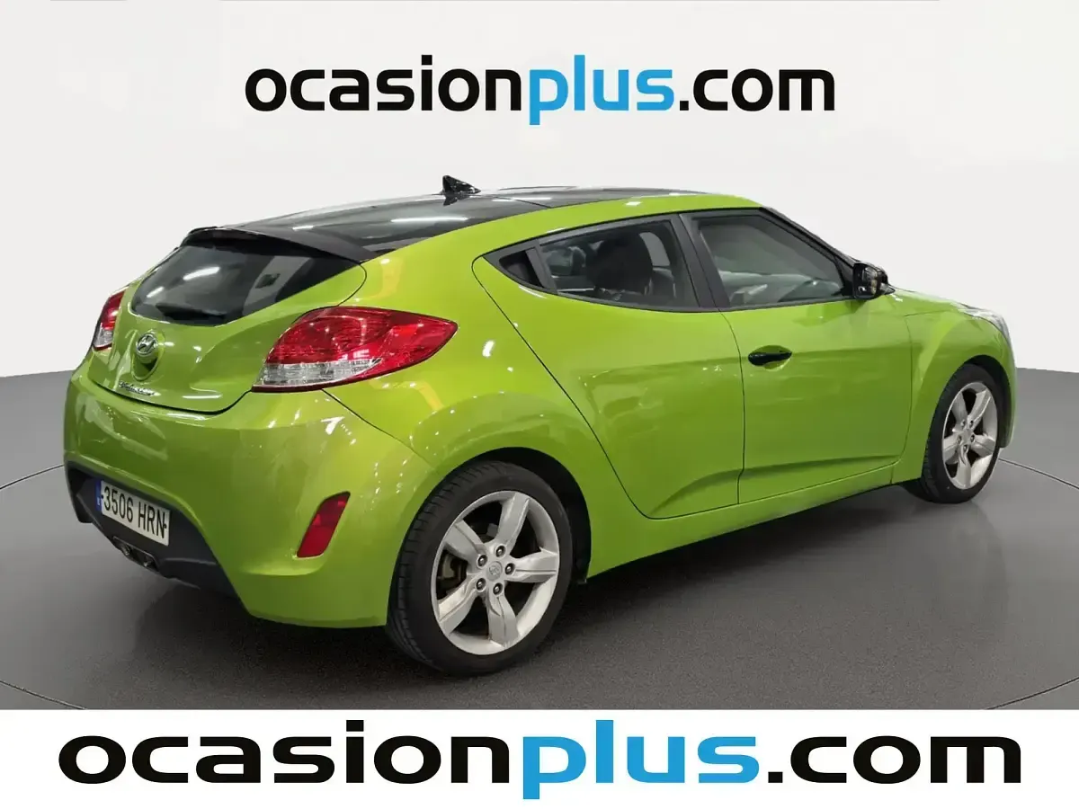 Usado Hyundai Veloster 140 CV (102 kW) 2013 Verde Utilitario