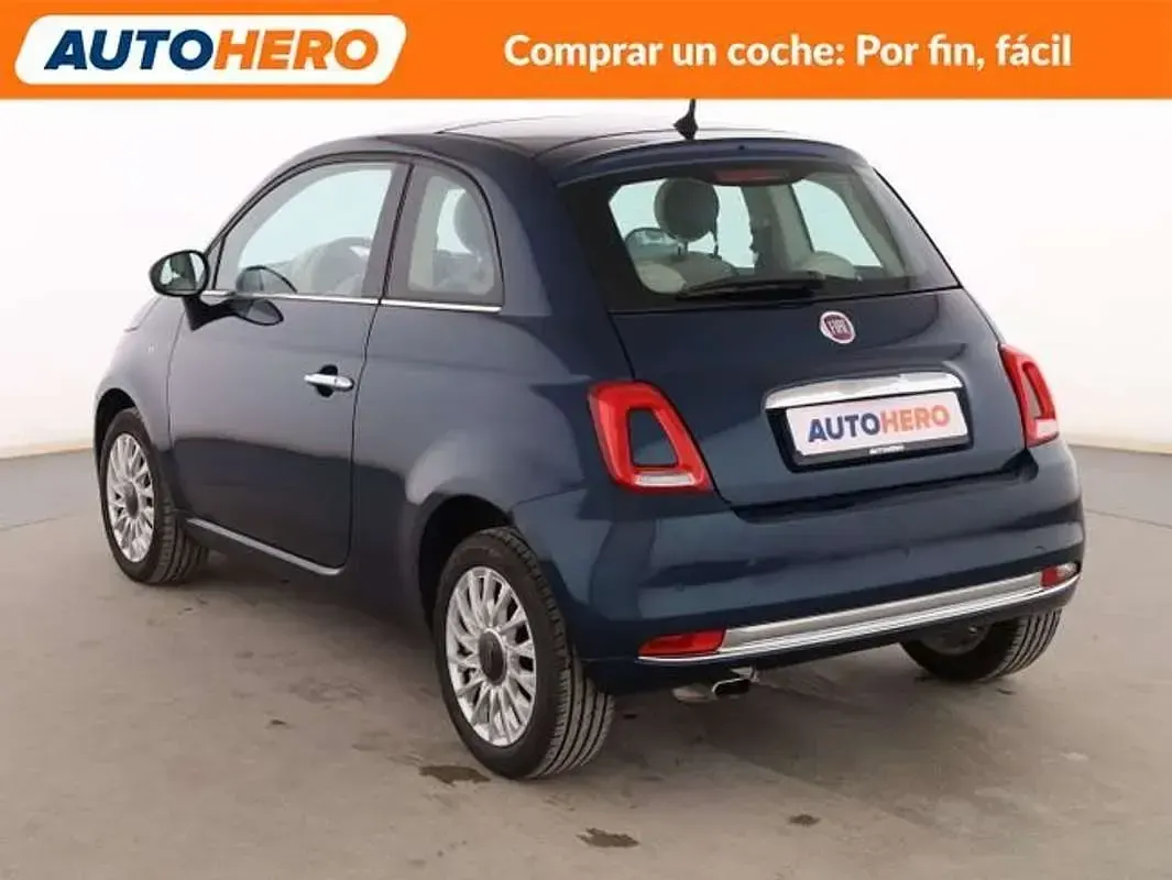 Usado Fiat 500 Lounge 69 CV (50 kW) 2018 Azul Utilitario