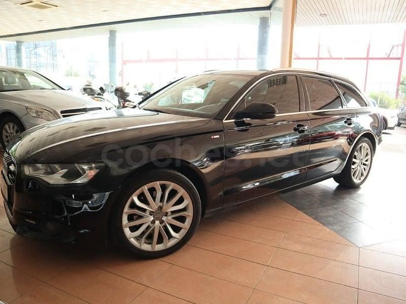 Usado Audi A6 177 CV (130 kW) 2013 Negro Familiar