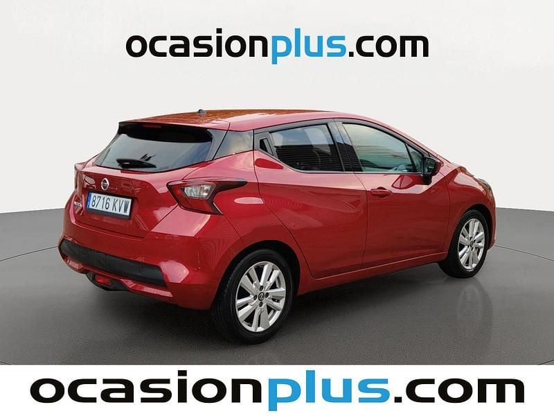 Usado Nissan Micra N-Connecta 101 CV (74 kW) 2019 Rojo Utilitario