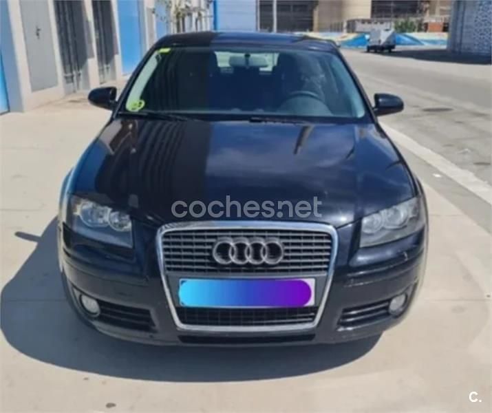 Usado Audi A3 105 CV (77 kW) 2007 Negro Berlina