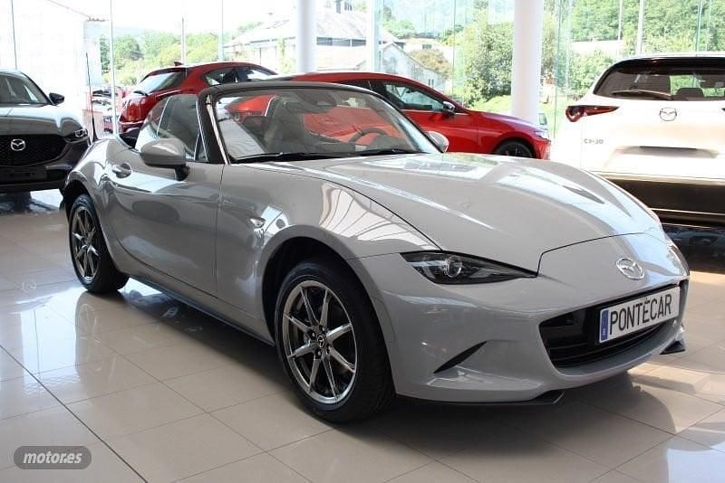 Gris claro Nuevo 2025 Mazda MX5 Exclusive-Line Descapotable | 31.300 € (Super precio) - Imagen 1/4