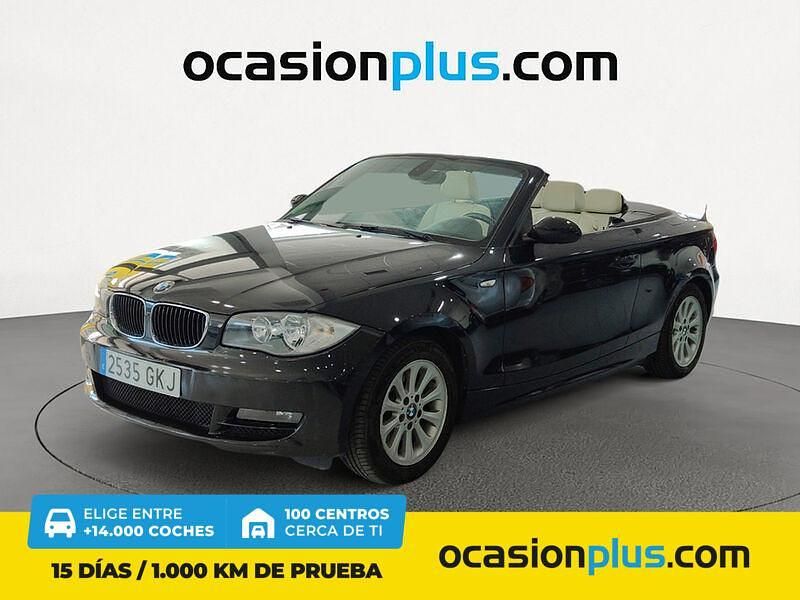 Negro Usado 2009 BMW 118 Cabriolet Descapotable | 9800 € (Precio justo) - Imagen 1/4