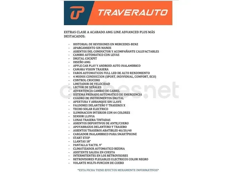 Usado Mercedes A200 163 CV (119 kW) 2024 Blanco Berlina