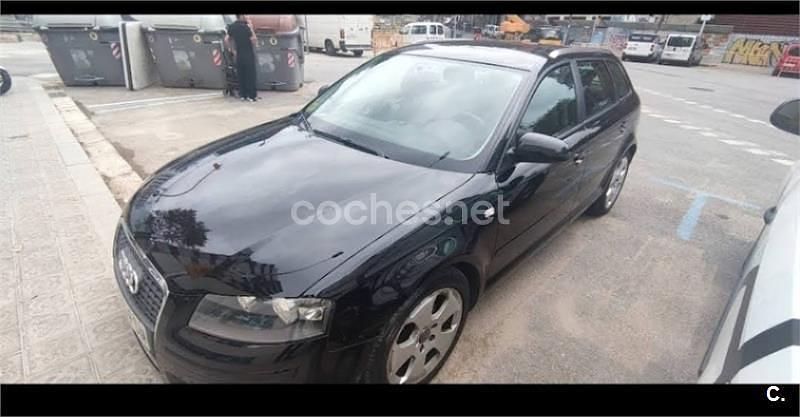 Usado Audi A3 Ambition 140 CV (102 kW) 2007 Negro Berlina