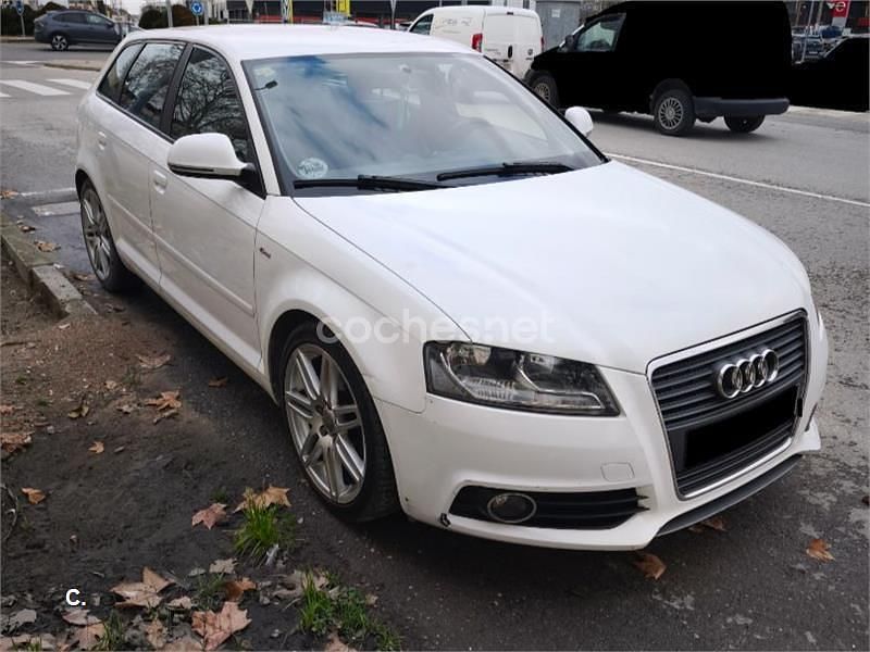 Usado Audi A3 S-Line 105 CV (77 kW) 2009 Blanco Utilitario