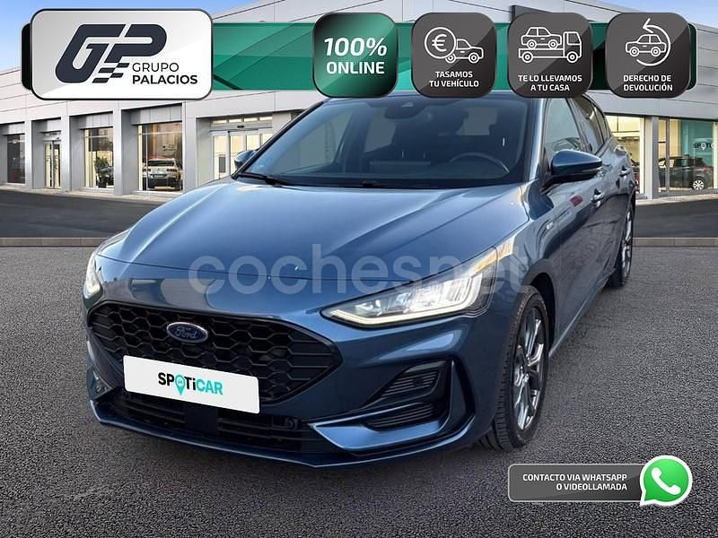 Azul Usado 2023 Ford Focus ST-Line Berlina | 19.795 € (Un poco caro) - Imagen 1/4