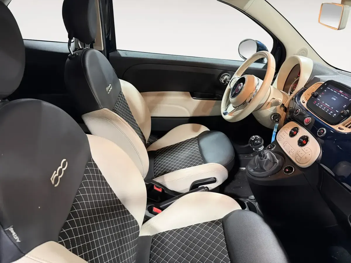 Usado Fiat 500C Dolcevita 71 CV (52 kW) 2021 Azul Descapotable