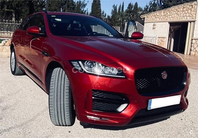 Rojo Usado 2018 Jaguar F-Pace R-Sport SUV | 18.900 € (Super precio) - Imagen 1/4