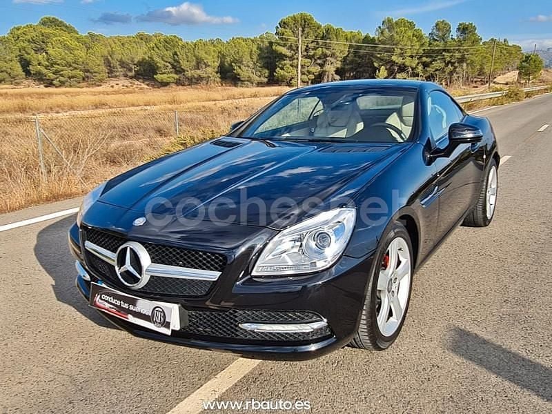 Negro Usado 2012 Mercedes SLK200 Descapotable | 24.490 € (Precio justo) - Imagen 1/4