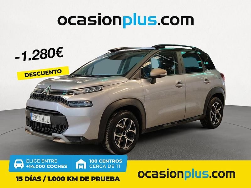 Gris Usado 2023 Citroën C3 Aircross PureTech SUV | 14.090 € (Precio justo) - Imagen 1/4