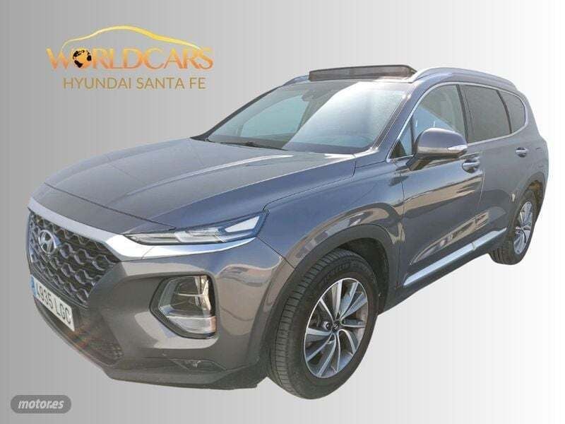 Gris Usado 2020 Hyundai Santa Fe Style SUV | 33.975 € (Precio justo) - Imagen 1/4