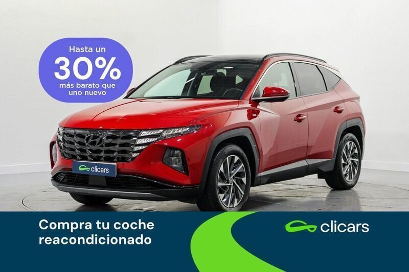 Rojo Usado 2024 Hyundai Tucson SUV | 29.290 € (Precio justo) - Imagen 1/4