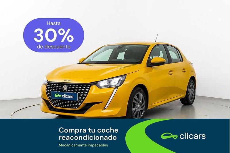 Usado Peugeot 208 Active 100 CV (73 kW) 2021 Amarillo Utilitario