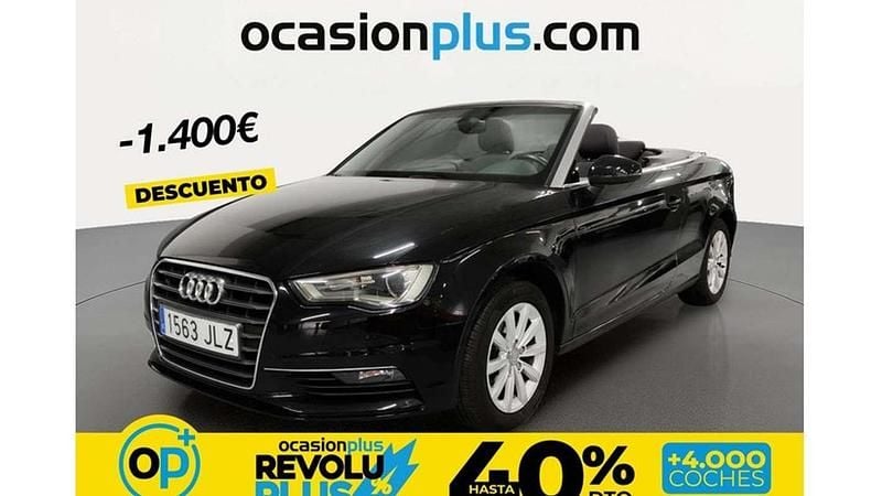 Usado Audi A3 Cabriolet Attraction 110 CV (80 kW) 2016 Negro Descapotable