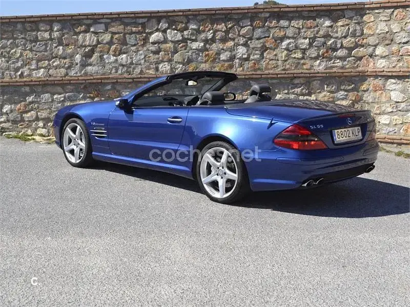 Usado Mercedes SL55 AMG AMG 500 CV (367 kW) 2004 Azul Descapotable