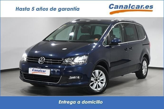 Azul Usado 2015 VW Sharan Advance Monovolumen | 14.711 € (Precio justo) - Imagen 1/4