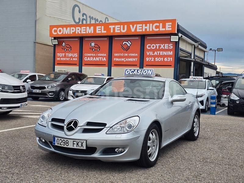 Usado Mercedes SLK200 163 CV (119 kW) 2007 Gris / plata Descapotable