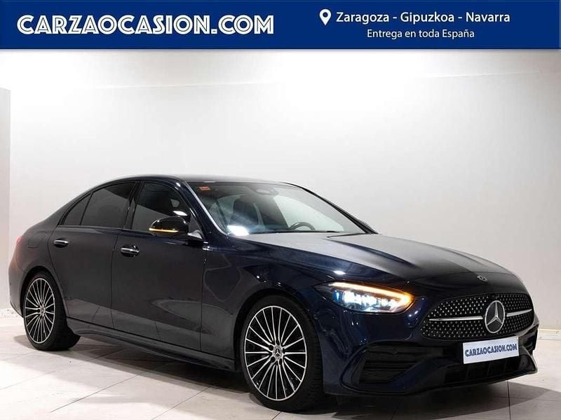 Azul Usado 2021 Mercedes C220 Berlina | 25.995 € (Precio justo) - Imagen 1/4