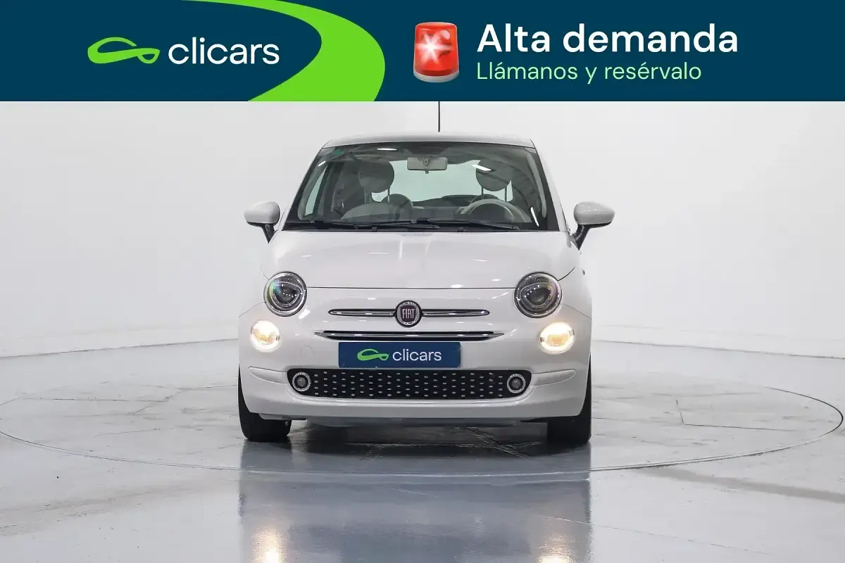 Usado Fiat 500 Lounge 69 CV (50 kW) 2018 Blanco Utilitario