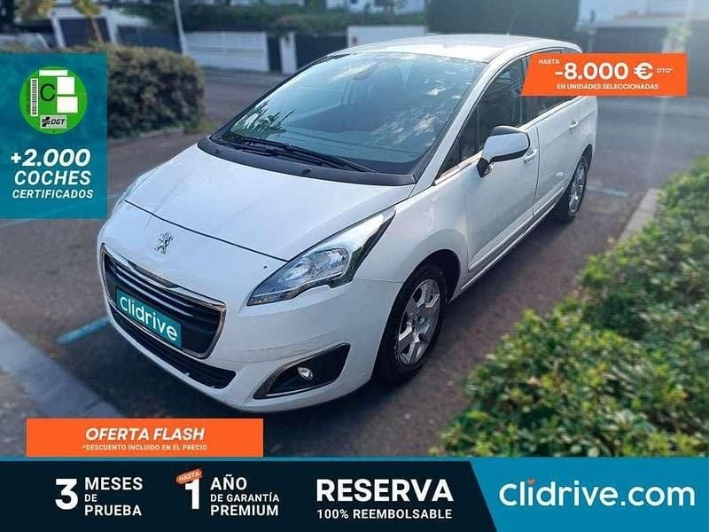 Blanco Usado 2016 Peugeot 5008 Style Monovolumen | 7890 € (Buen precio) - Imagen 1/3