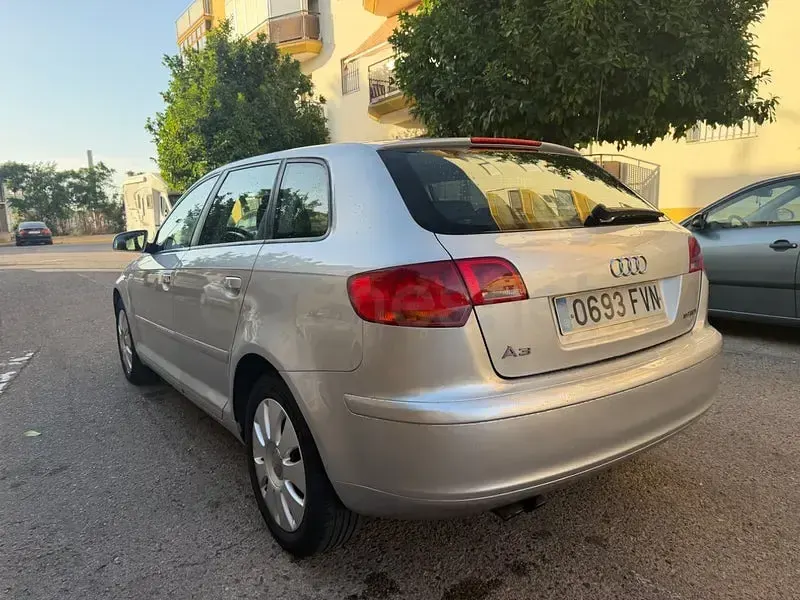 Usado Audi A3 Sportback Ambiente 105 CV (77 kW) 2007 Gris / plata Utilitario