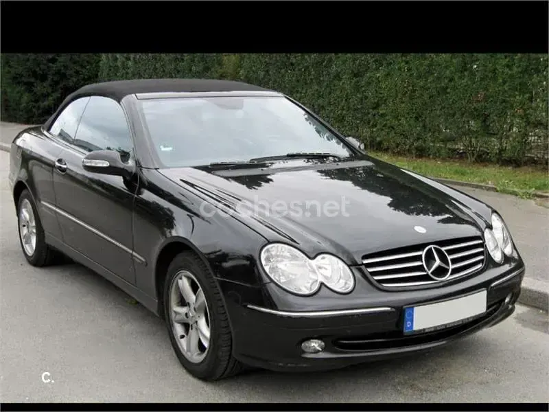 Usado Mercedes CLK200 Avantgarde 163 CV (119 kW) 2007 Negro Descapotable