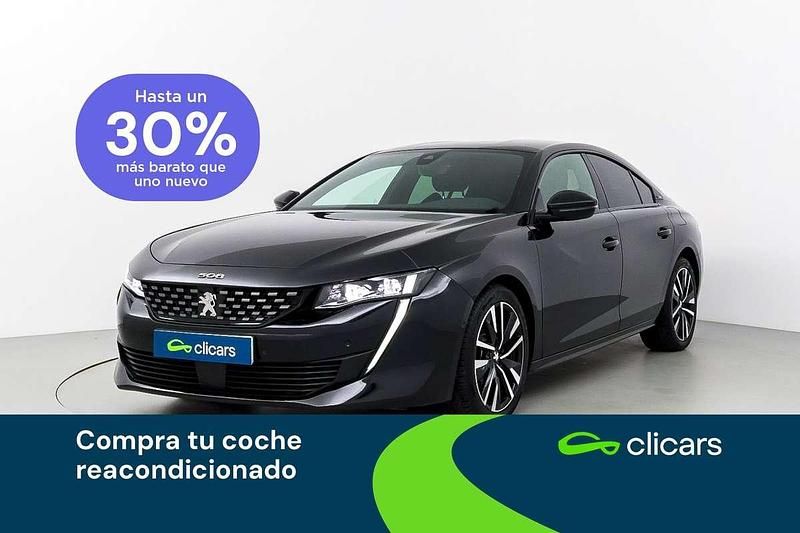 Negro Usado 2022 Peugeot 508 GT Berlina | 19.390 € (Super precio) - Imagen 1/4