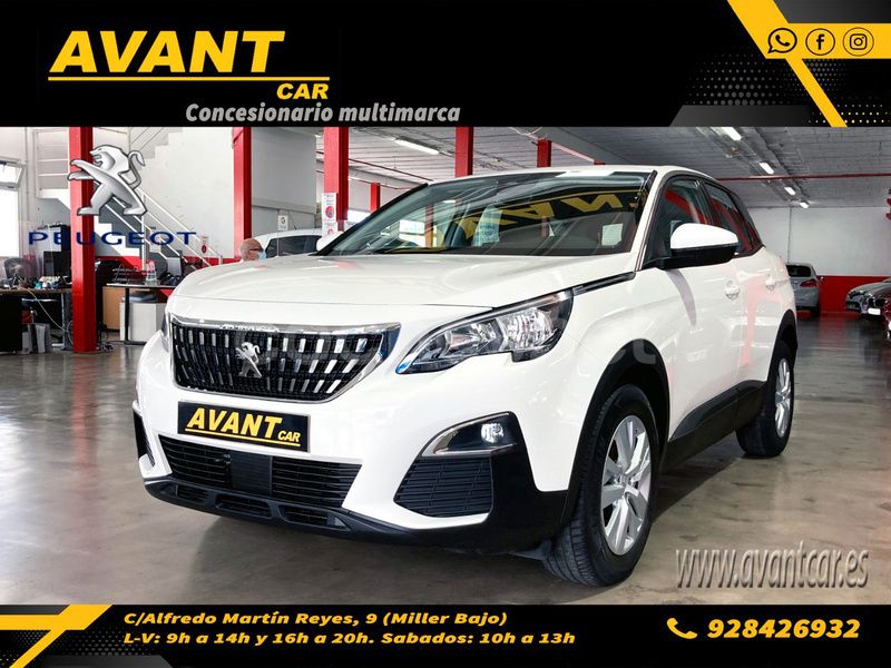 Blanco Usado 2018 Peugeot 3008 Active SUV | 14.900 € (Precio justo) - Imagen 1/4