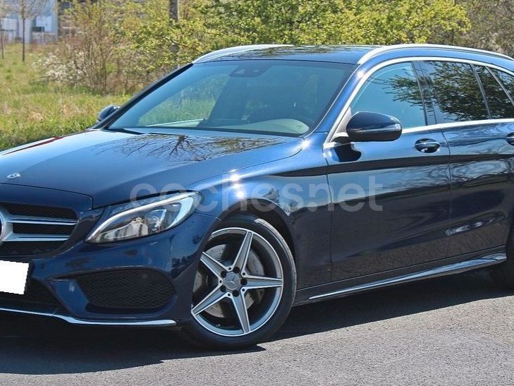 Azul Usado 2015 Mercedes C220 AMG Familiar | 21.990 € (Un poco caro) - Imagen 1/4
