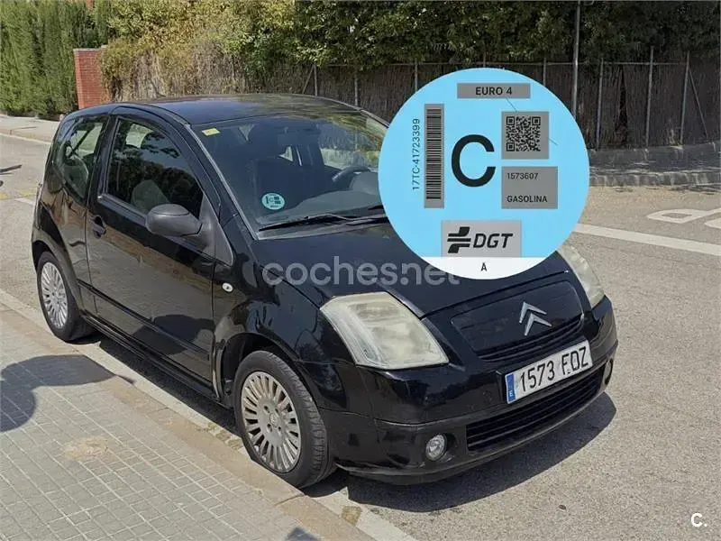 Usado Citroën C2 61 CV (44 kW) 2007 Negro Utilitario