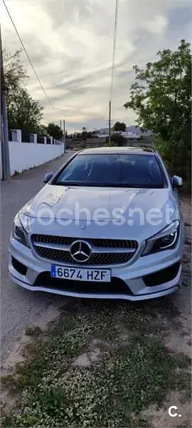 Usado Mercedes CLA220 AMG line 170 CV (125 kW) 2013 Gris / plata Coupe