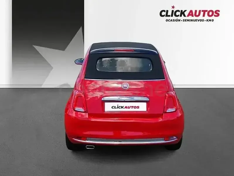 Usado Fiat 500C Dolcevita 70 CV (51 kW) 2024 Rojo Descapotable